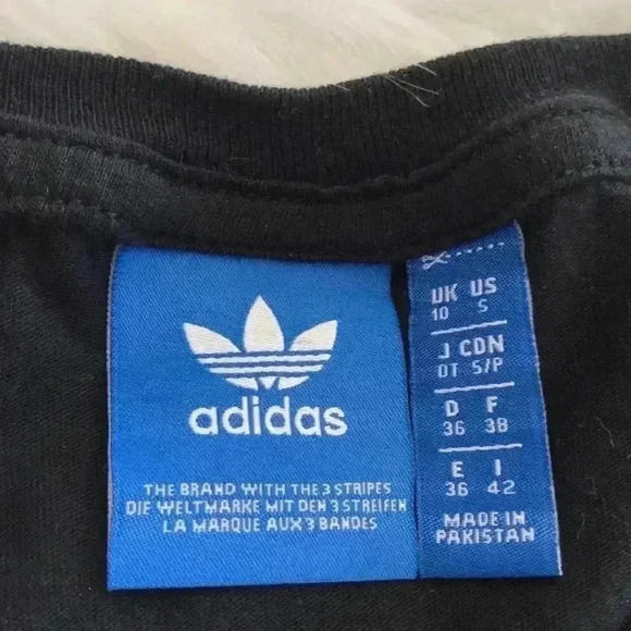 Adidas Trefoil Logo Tee Shirt Sz S - Picture 8 of 8